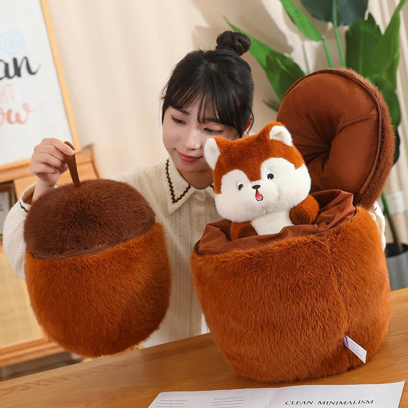 Surprise Squirrel Acorn Plushies