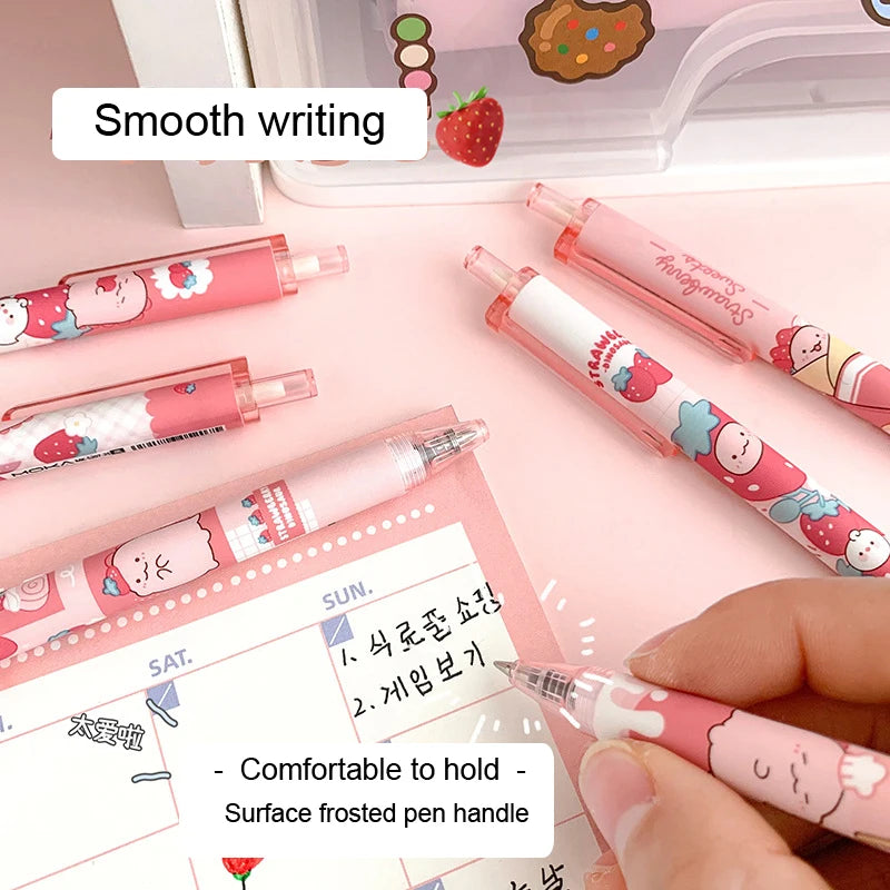 Strawberry Sweets Character Pens Set