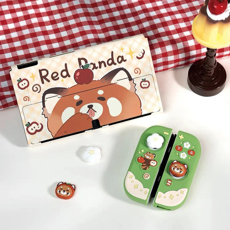 Red Panda Picnic Nintendo Switch Case | OLED & NS2 | Kore Kawaii