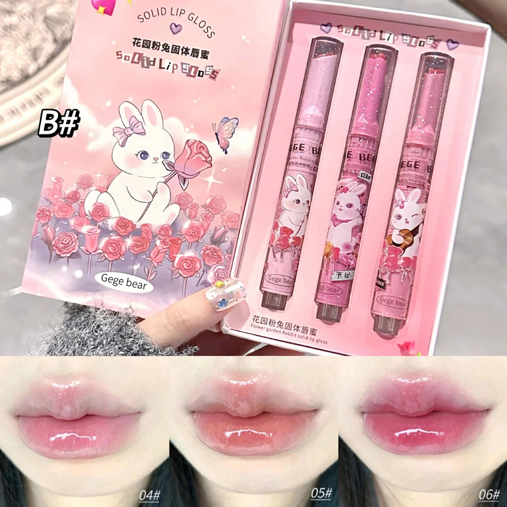 GEGE BEAR Bunny Lip Gloss Set