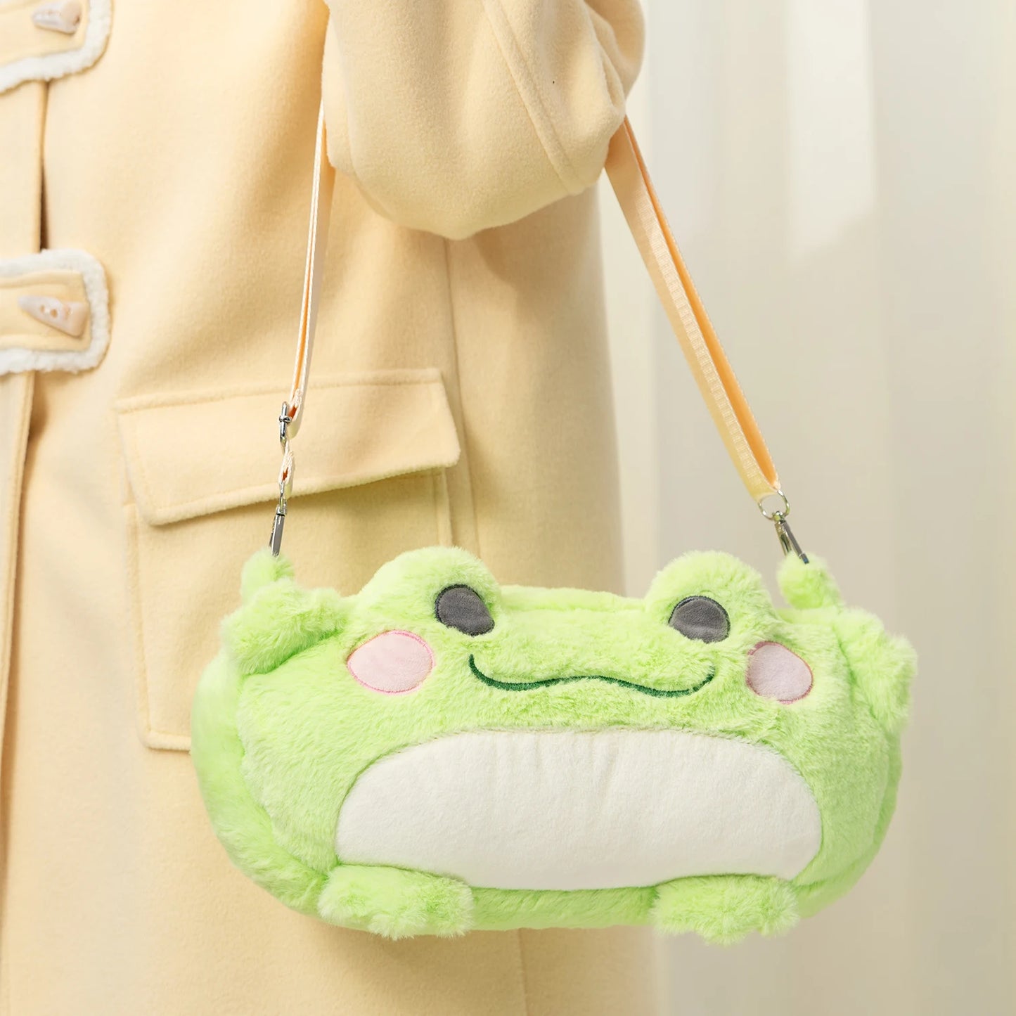 Plush Frog Bag for Nintendo Switch