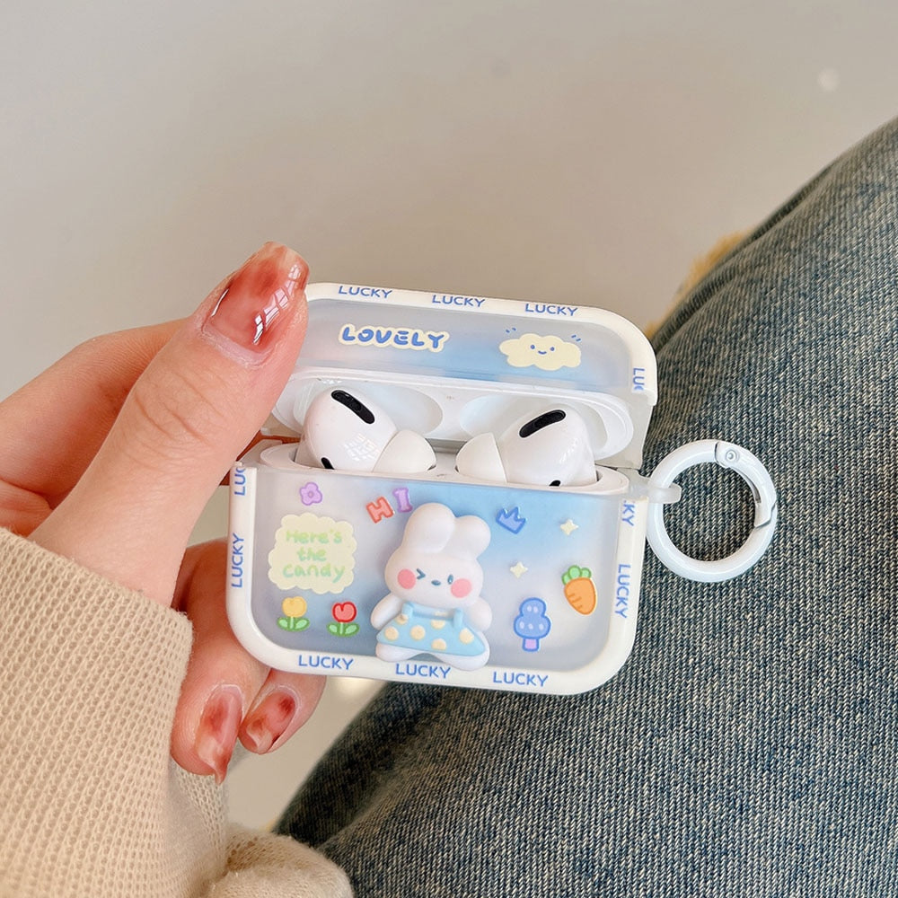 Kawaii Lovely Rabbit Airpods Case