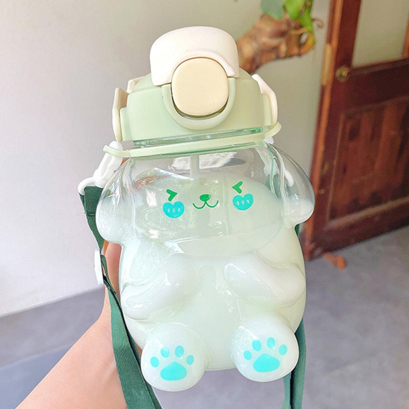 Kawaii Clear Bunny Water Bottle