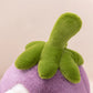Rear view of Kawaii Cute Penguin Eggplant Plushie