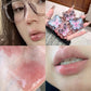 women displaying kawaii butterfly lip gloss shade 02 on her lips