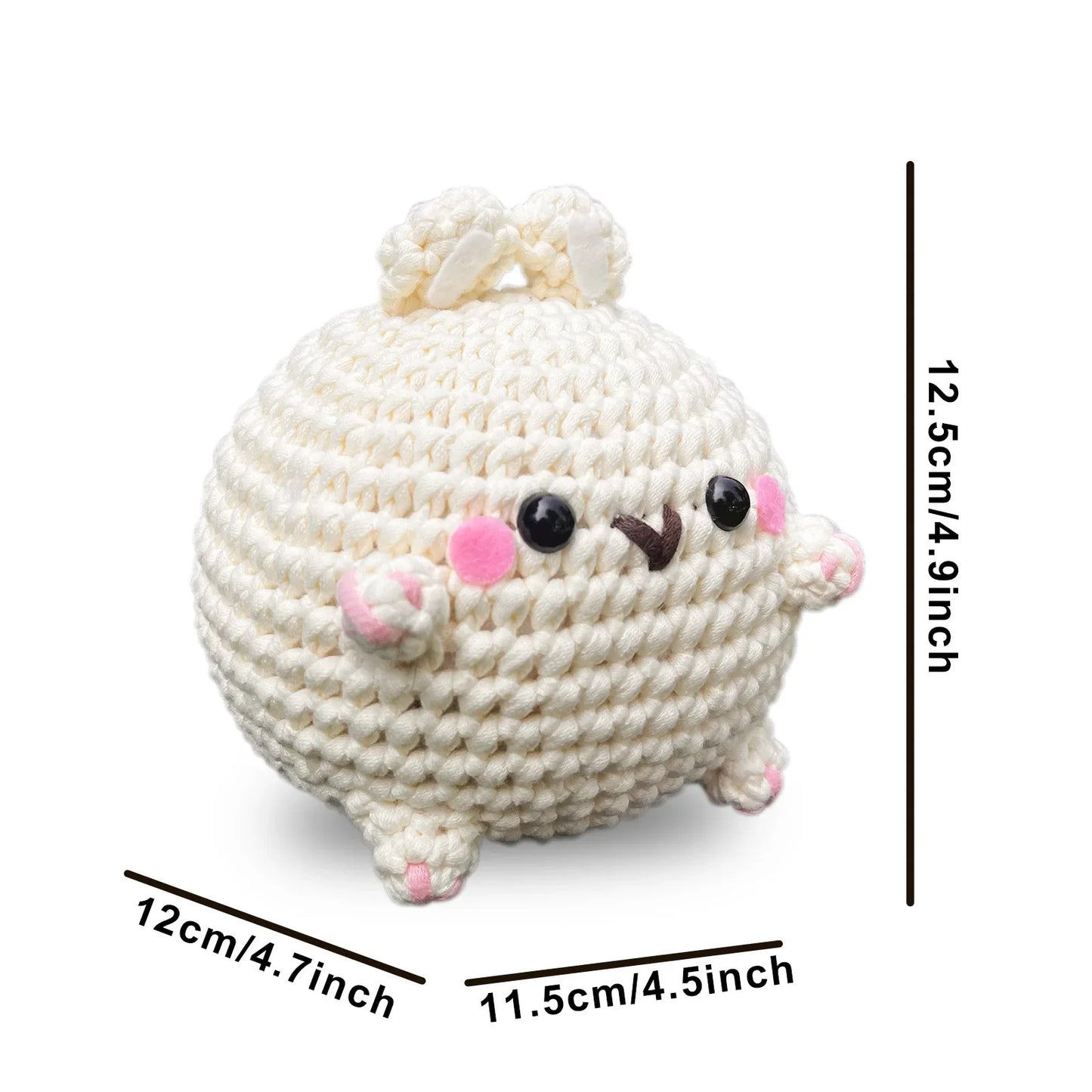 Chubby Bunny - Kawaii Crochet Kit For Beginners