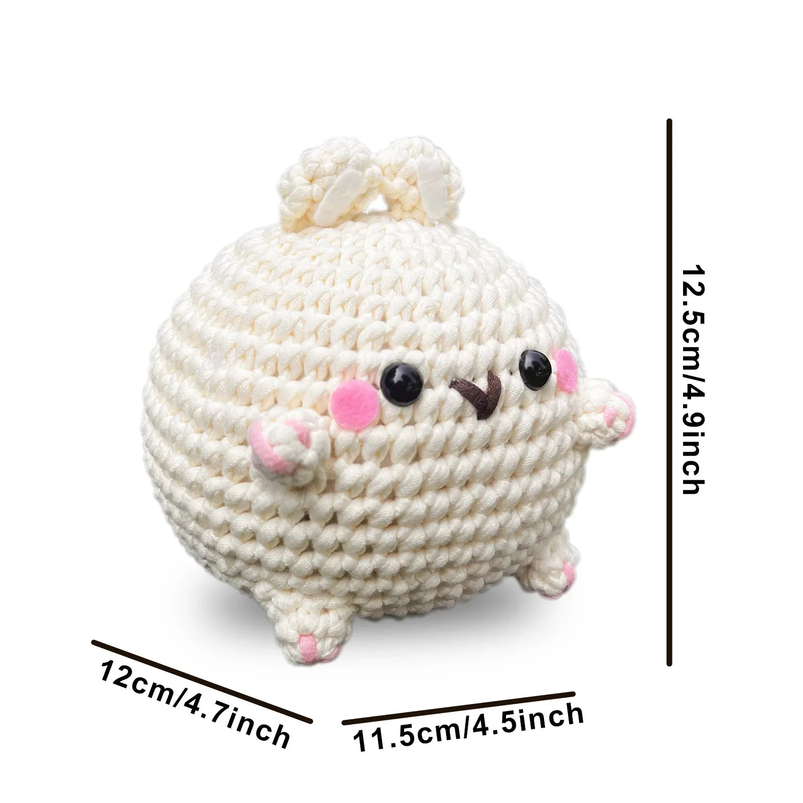 Chubby Bunny - Kawaii Crochet Kit For Beginners