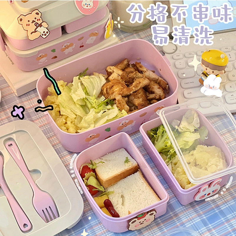 Yellow Duck 1000ML Kawaii Lunch Bento Box