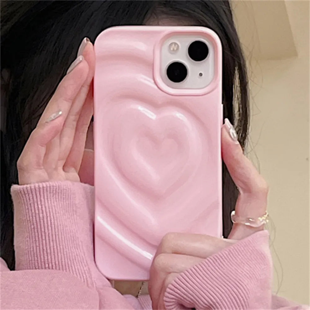 Pink Heart iPhone Case