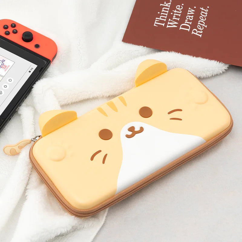 Yellow cat Nintendo Switch case