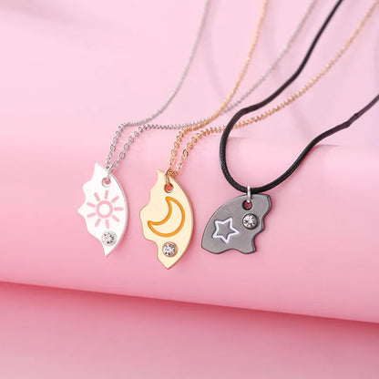 Moon, Sun, Star Friendship Necklaces