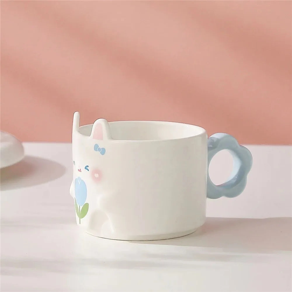 Stackable Cat & Bunny Mugs