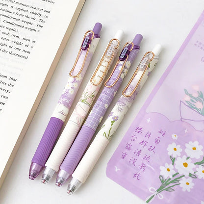 Kawaii Purple Daisy Gel Pens