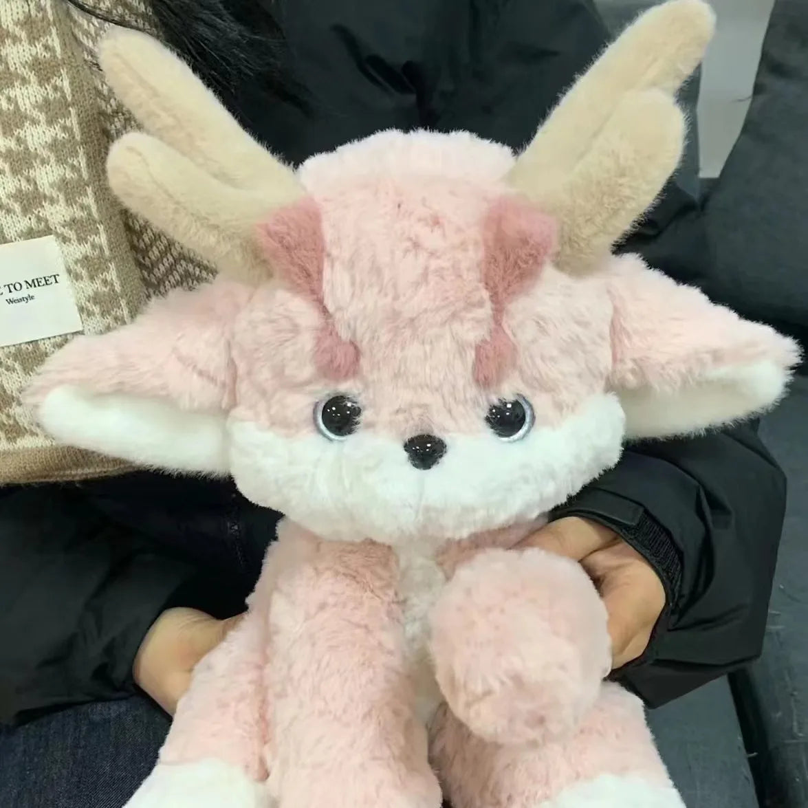 Pink Dragon With Antlers Plushie – Kore Kawaii