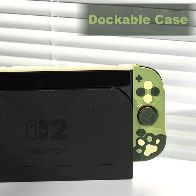 Nintendo Switch console with a dockable case attachment on a white background