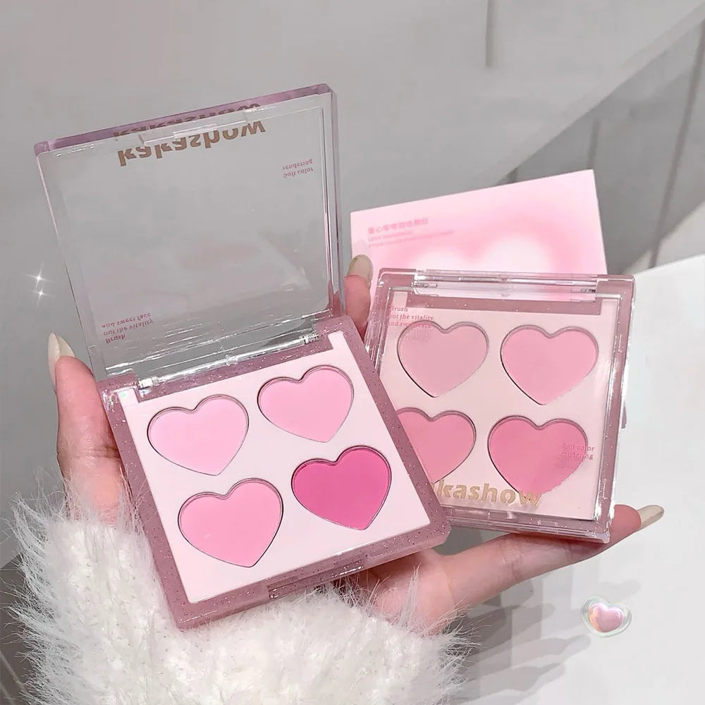 KAKASHOW Four-Color Heart Blush Palette