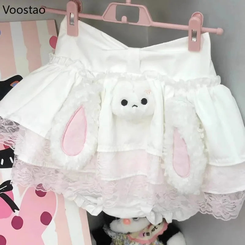 Kawaii Plush Bunny Skirt