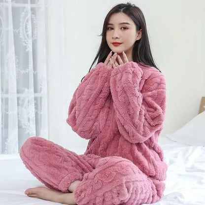 Kawaii Fluffy Fleece Pajamas