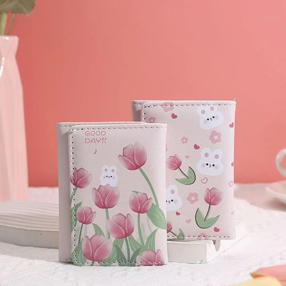 Kawaii Tulip Bunny Wallets