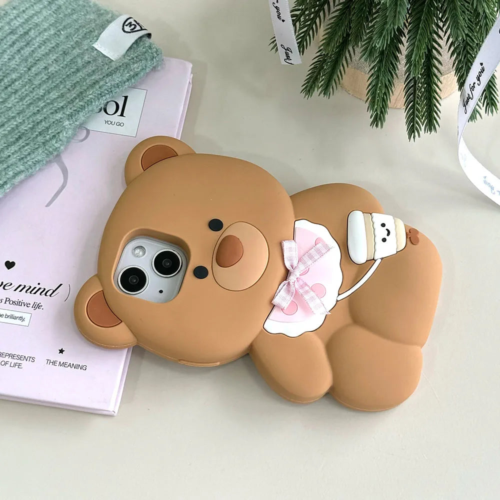 Kawaii Bear iPhone Case