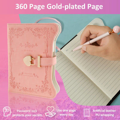 Pastel Diary with Heart Lock