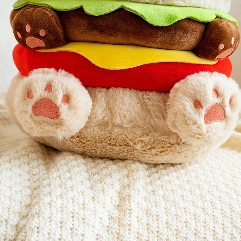 Hamburger Puppy Plushie Feet
