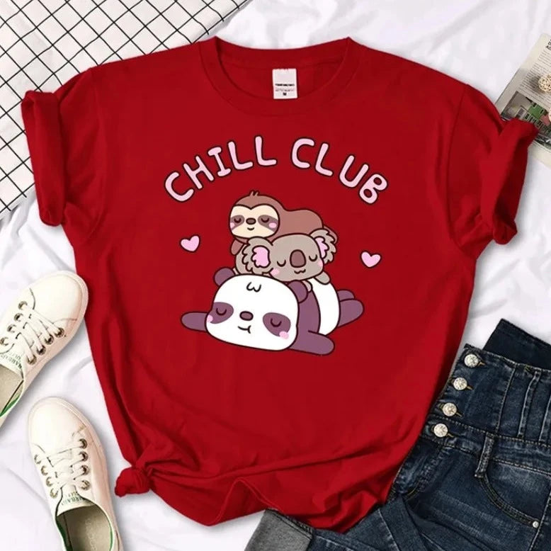 Kawaii "Chill Club" T-Shirt