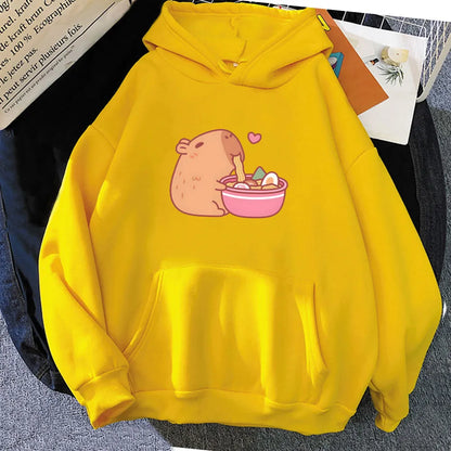 Kawaii Capybara Ramen Hoodie