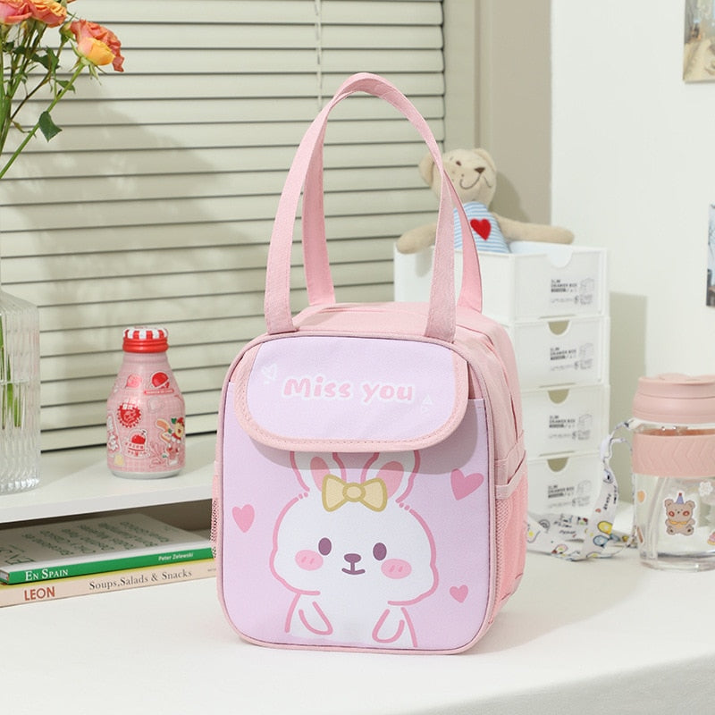 Cute Thermal Lunch Bag in Pink