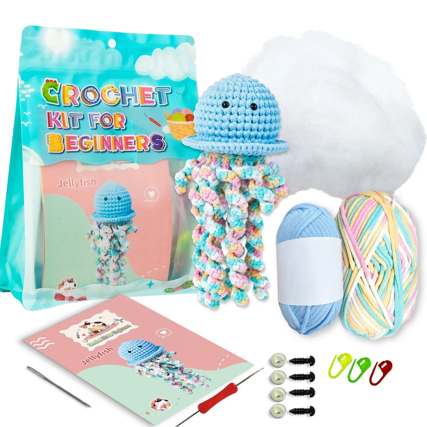 Jellyfish - Kawaii Crochet Kit for Beginners