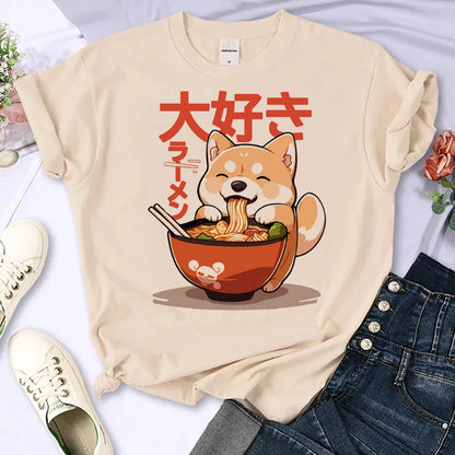 Kawaii Shiba Inu Ramen T-Shirt