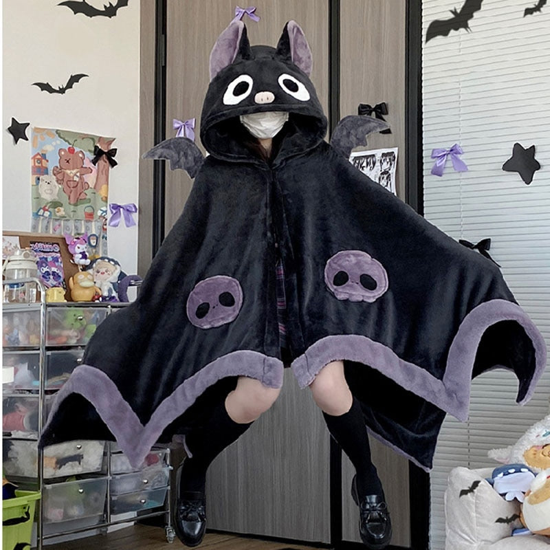 Kawaii Plush Bat Cloak