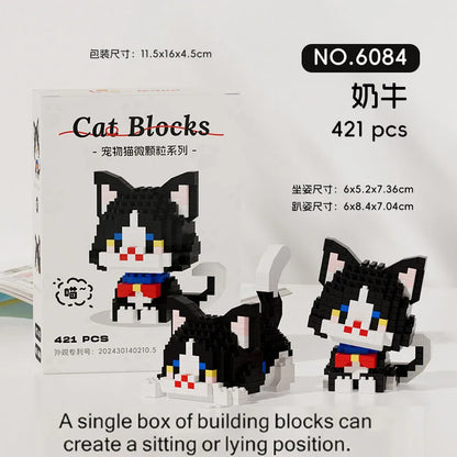 Cute Cat Building Block Toy