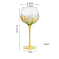 Kawaii Hand Painted Flower Glass Stemware