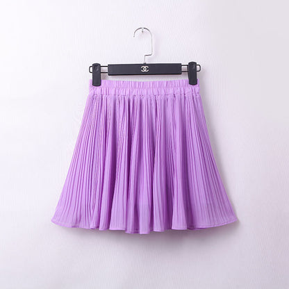 Kawaii Purple Chiffon Skirt