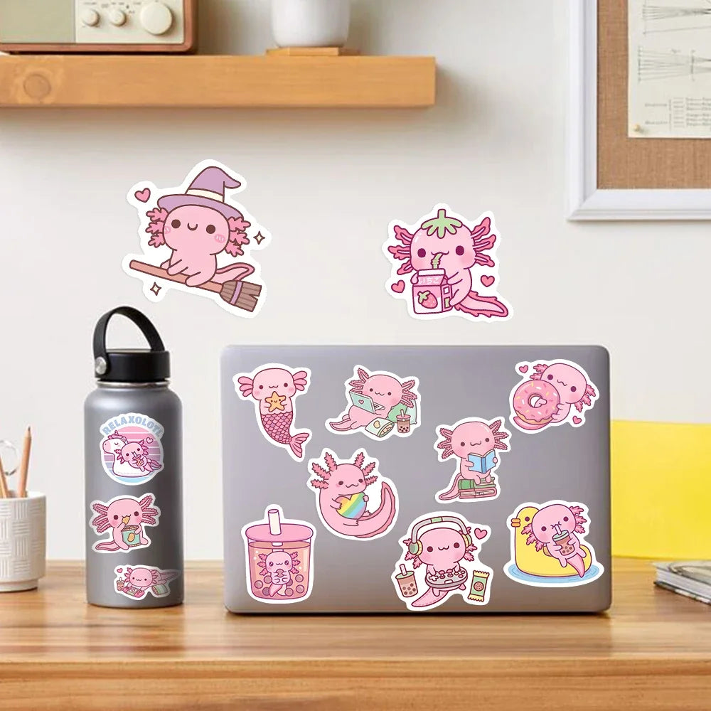 Kawaii Axolotl Sticker Pack