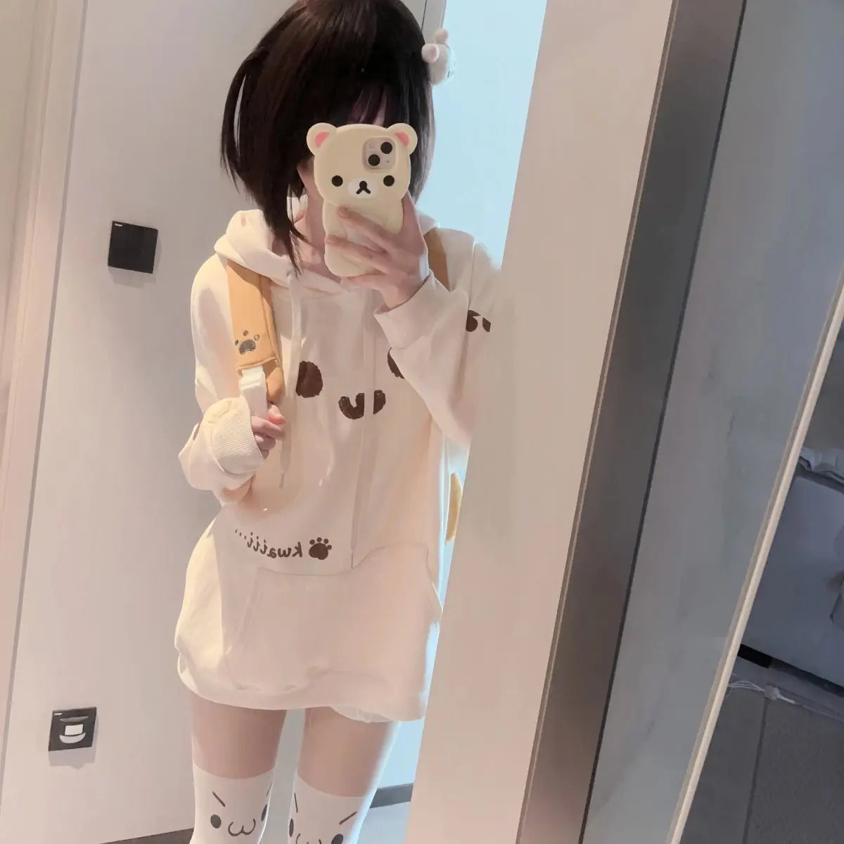 UwU Cat Face Hoodie