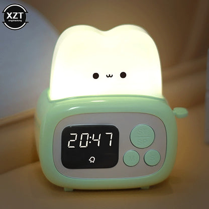 Kawaii Toaster Alarm Clock Night Light