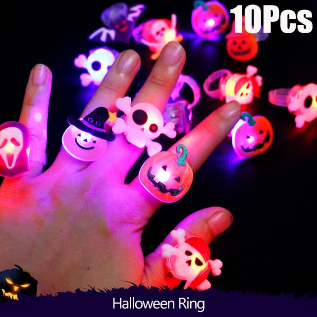 Kawaii Halloween Glow Rings