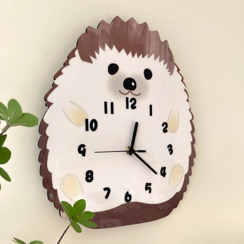 Cute Hedgehog Wall Clock
