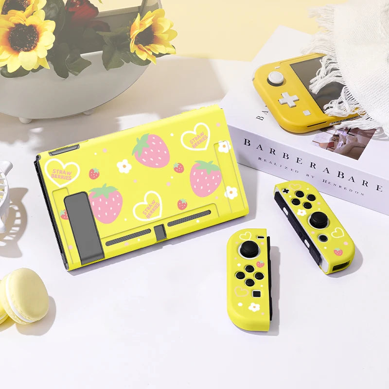 Strawberry Hearts Nintendo Switch Case