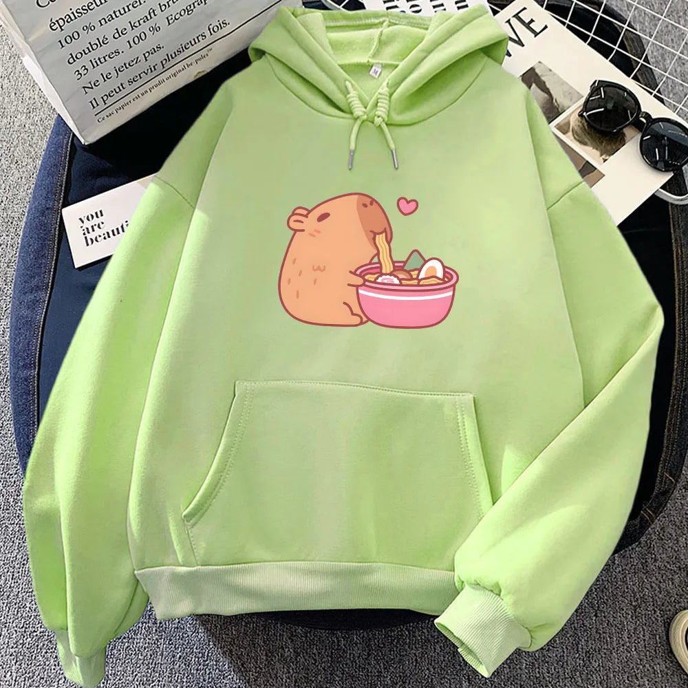 Kawaii Capybara Ramen Hoodie