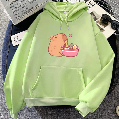 Kawaii Capybara Ramen Hoodie