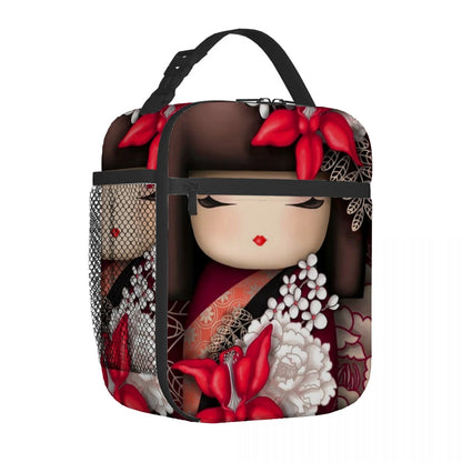 Kokeshi Doll Insulated Lunch Bags