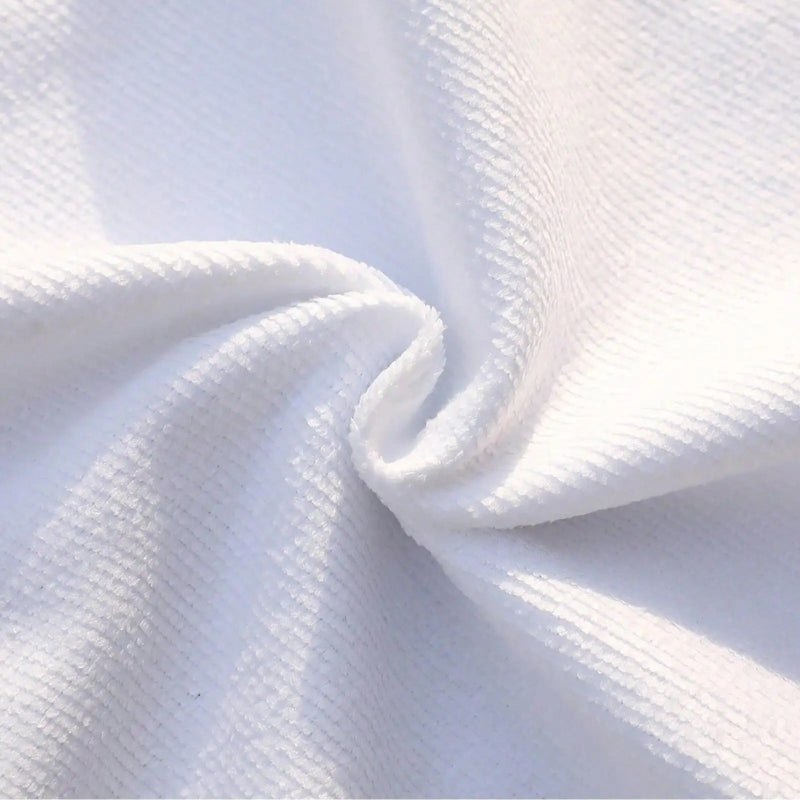 Close-up of white textured fabric