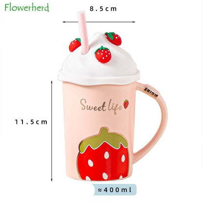 Sweet Life Strawberry Mugs