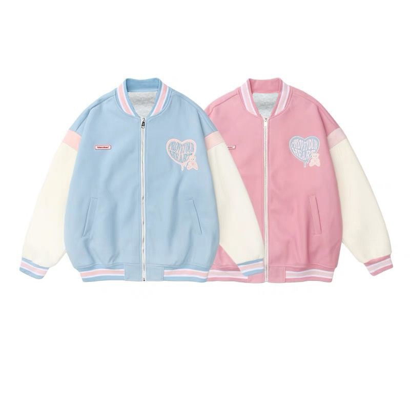 Kawaii Blue and Pink Pastel Retro Jackets