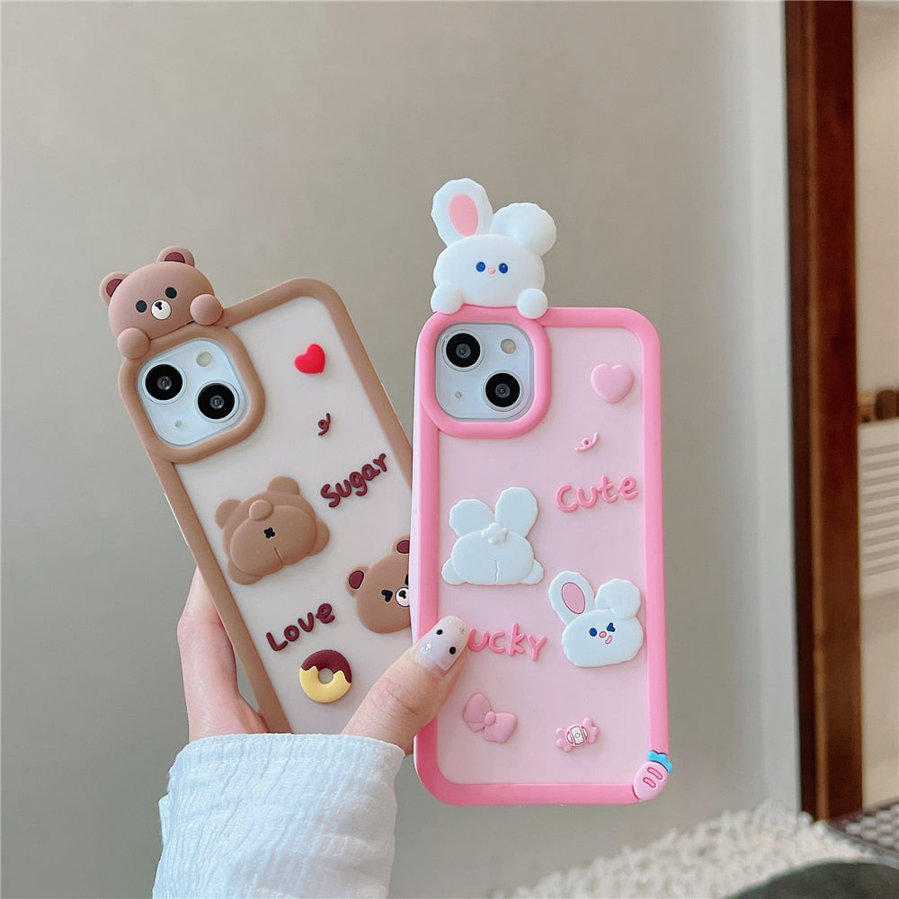 Kawaii Bunny Bear iPhone Cases Kore Kawaii