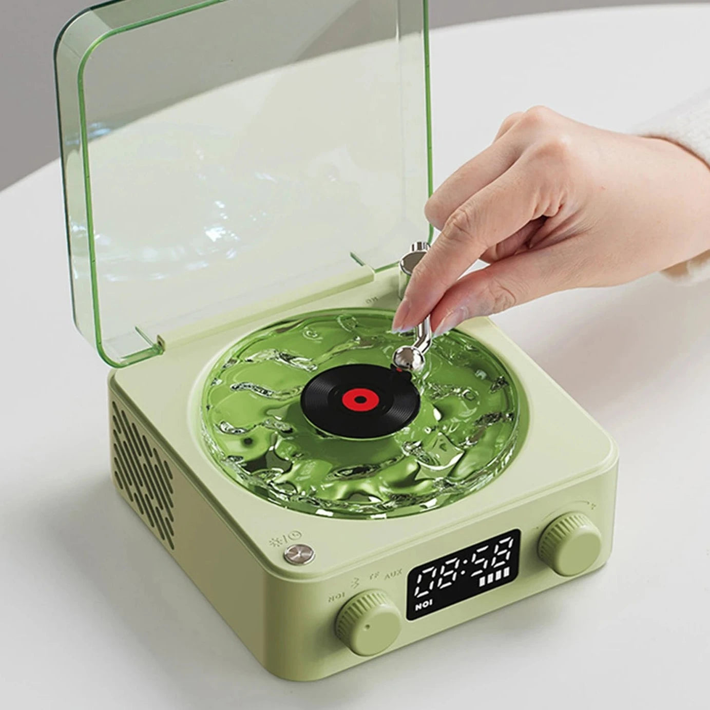 Record Player Shaped Bluetooth Speaker