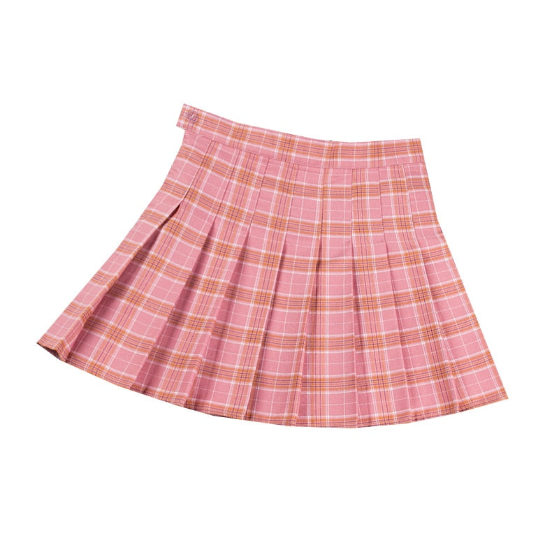 Kawaii Pink Pleated Mini Skirt